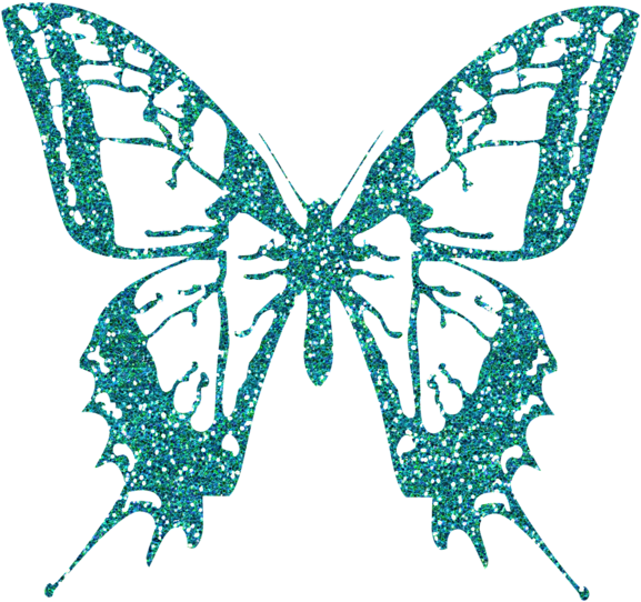 Decorative Butterfly Png Clipart Image - Tiger Swallowtail Clip Art (600x585), Png Download