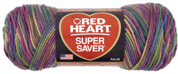 Artist Print Super Saver Economy Yarn - Burgundy Red Heart Super Saver Yarn E300-376 (826x482), Png Download