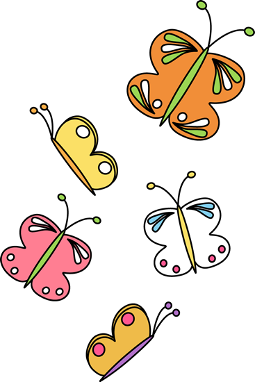 Butterflies Butterfly Flying Clipart Clipartfest Clipartix - Flying Butterflies Clip Art (367x550), Png Download