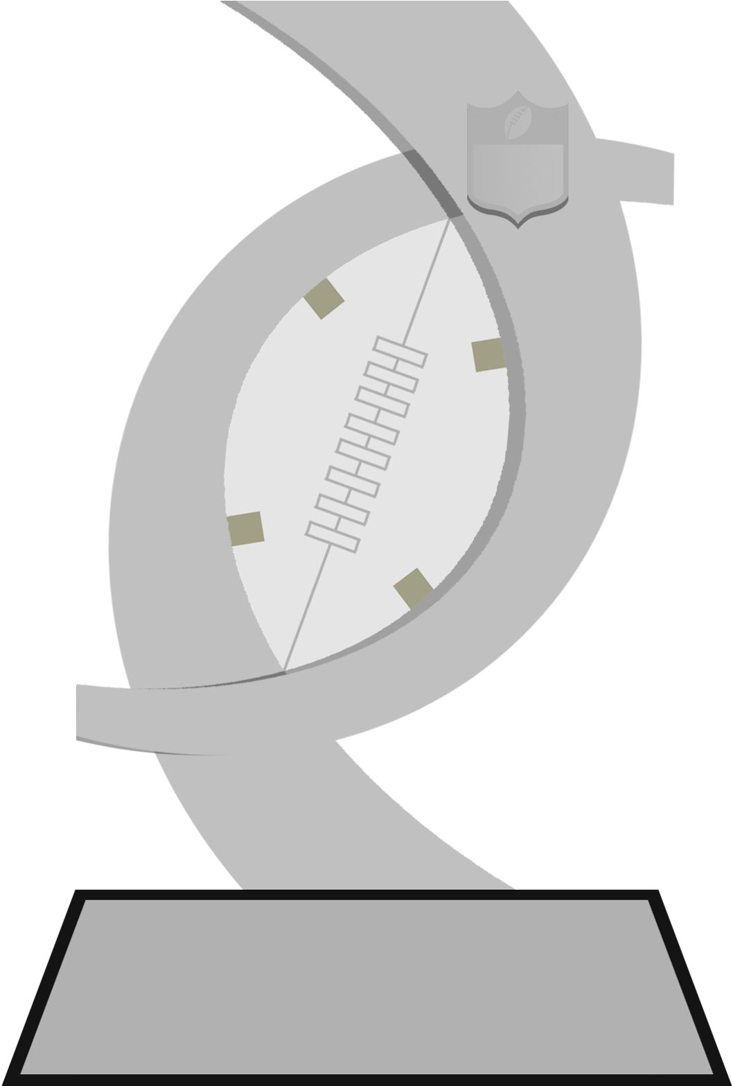 Fedex Nfl Player Of The Year - Trophy (1094x1600), Png Download