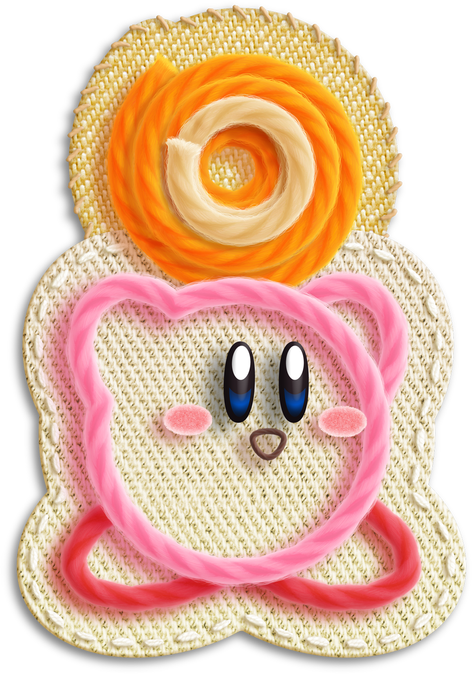 Kirby's Epic Yarn Ropes In New Trailer - Kirby Epic Yarn (1000x1453), Png Download