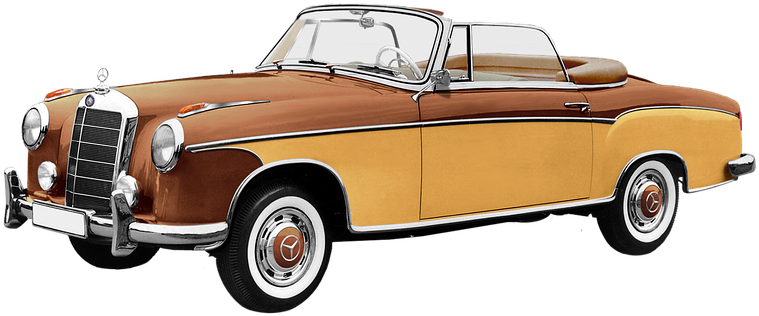 Mercedes Benz, 220 S, Cabriolet, 6-cyl - Antique Cuban Car Transparent Background (925x340), Png Download