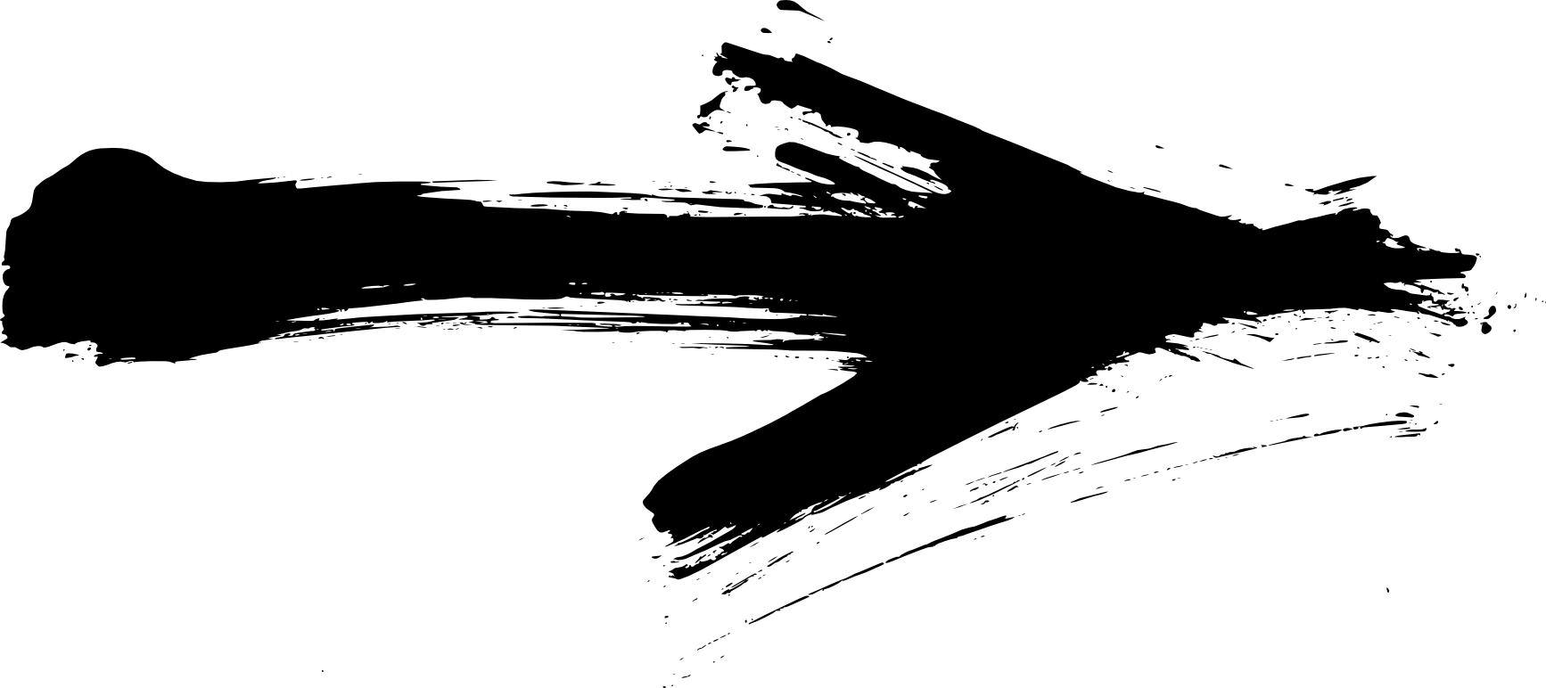 Ink - Arrow Style Png (1734x772), Png Download