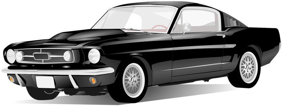 Clip Royalty Free Stock Png Vehicles Black And White - American Car Png (960x480), Png Download