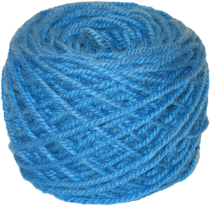 Bright Blue Hand Dyed Rug Yarn - Thread (480x360), Png Download