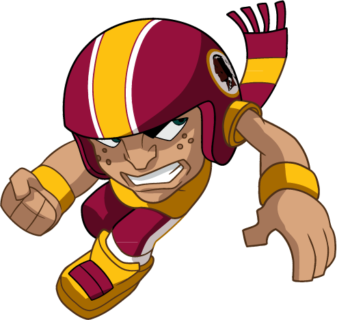 Washington Redskins Png Images Transparent Free Download - Nfl Rush Zone Redskins (493x467), Png Download