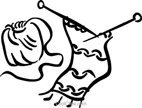 Yarn And Knitting Needles Royalty Free Vector Clip - Agujas Cde Tejer Png (480x366), Png Download