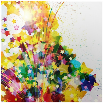 Abstract Background Forming By Watercolor Paint Splashes - Watercolor Painting (400x400), Png Download