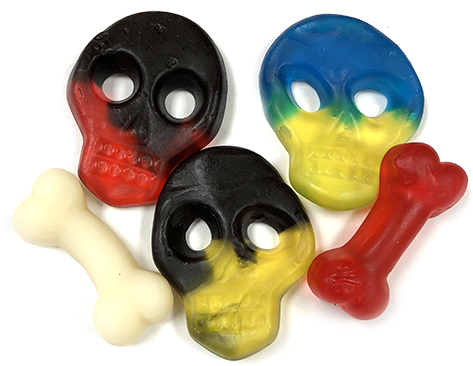 Gustaf's Gummi Skulls & Bones - Pound (500x500), Png Download