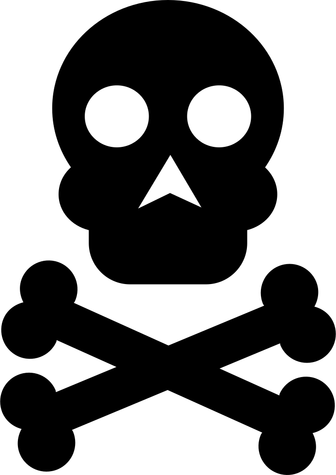 Skull And Bones Symbol Comments - Cutline Craft Dangerous Area Death Humanitarian Incident (694x980), Png Download