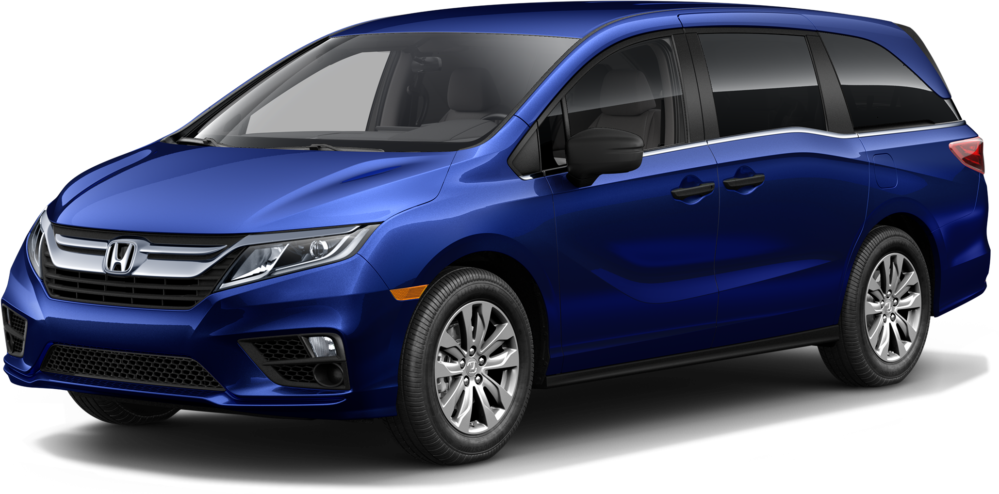 2019 Honda Odyssey Van - Honda Odyssey 2018 Blue (2080x1043), Png Download