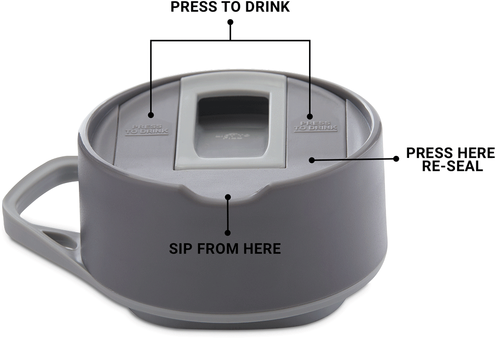 20 Oz Bottle Grey With Filter - Bottle (1250x1250), Png Download