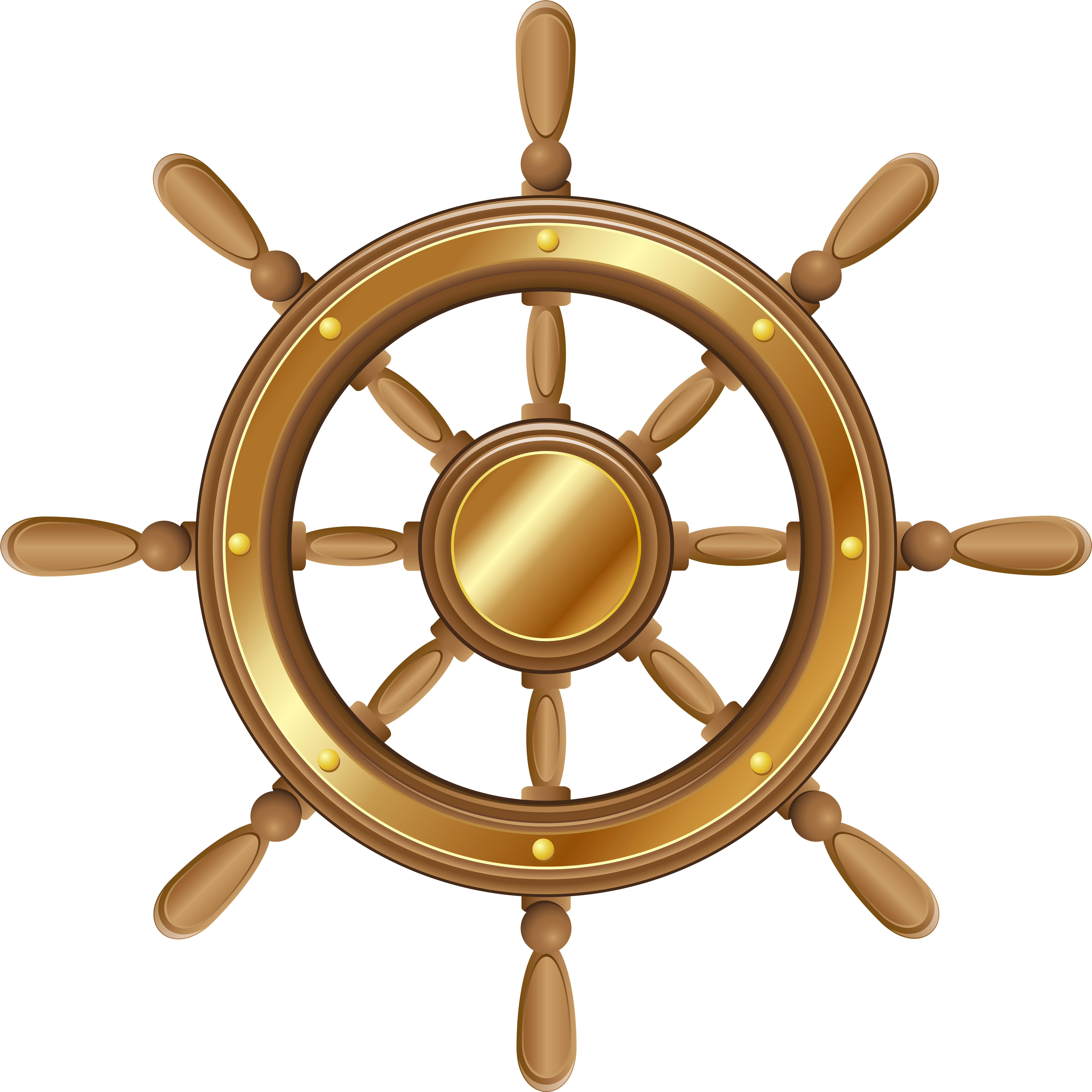 Boat - Steering Wheel Ship Png (6000x6000), Png Download