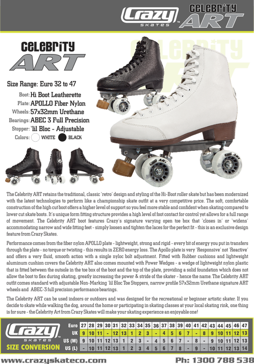 The Celebrity Art Skate Retains The Traditional, Classic - Celebrity Art Skate (498x714), Png Download