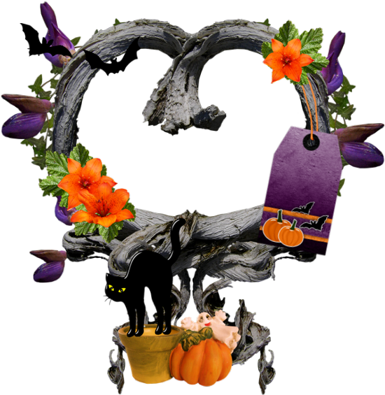 Download Free High Quality Frame Halloween Png Transparent - Halloween Frame Png Transparent (600x600), Png Download