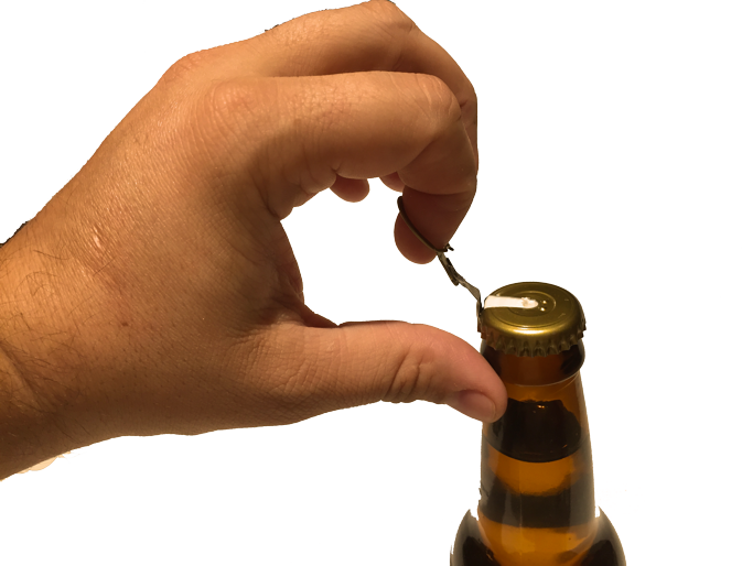 Easy Pull Bottle Caps Allow Access To Your Homebrew - Beer Bottle (673x514), Png Download