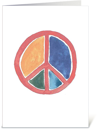 Send This Greeting Card Designed By Gratitude Designs - Peace Symbols (435x429), Png Download