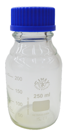 250ml Glass Bottle, Coated, Clear - Plastic Bottle (279x480), Png Download