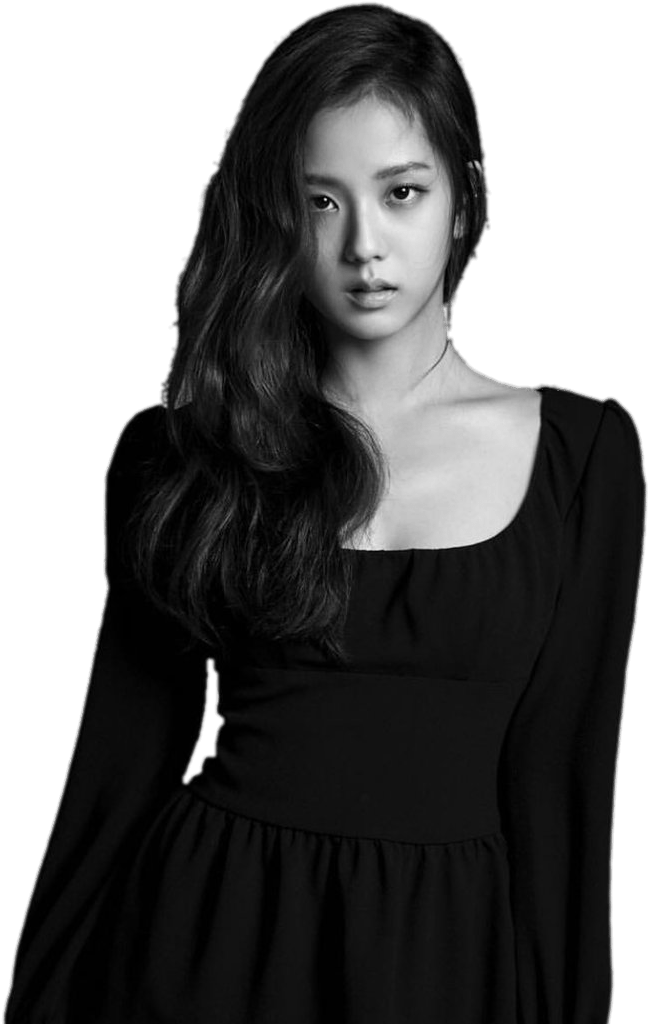 Blackpink Jisoo Black And White - Blackpink Jisoo Elle (793x1023), Png Download