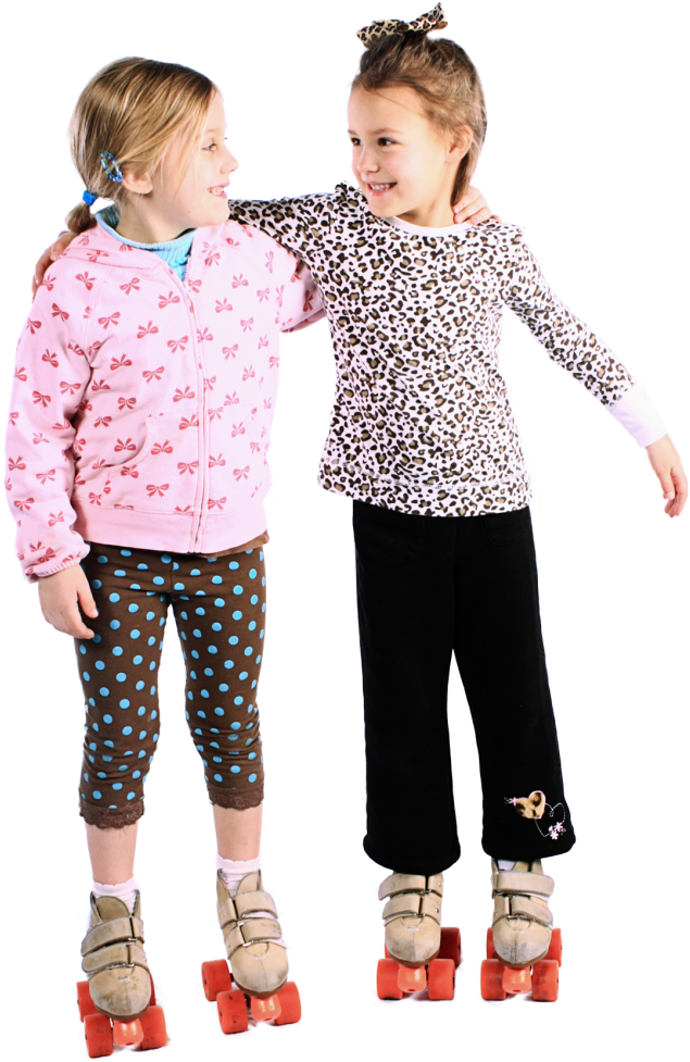 Little Tykes - Child Roller Skating (706x1024), Png Download