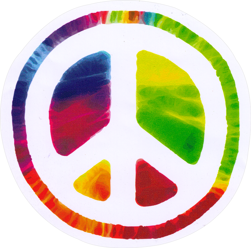 Image Royalty Free Download Window Stickers Resource - Psychedelic Peace Sign Png (800x788), Png Download