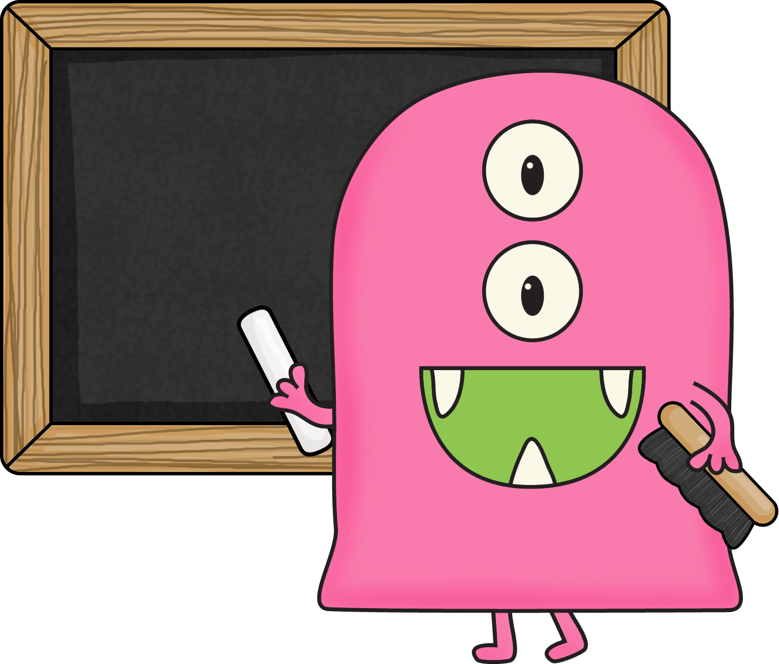 Teacher Monster Clip Art (1533x1306), Png Download