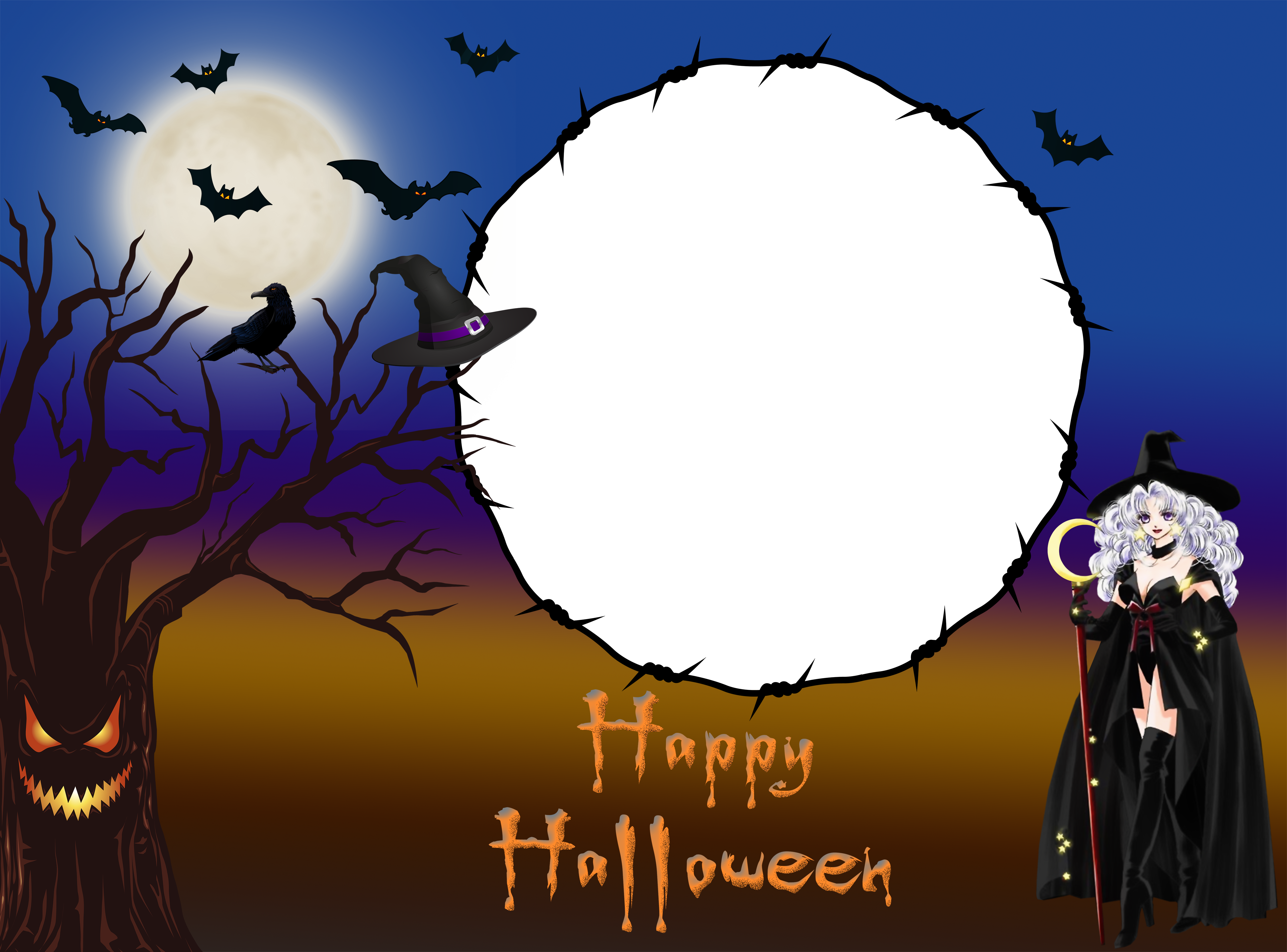 Halloween Png Transparent (5000x3699), Png Download
