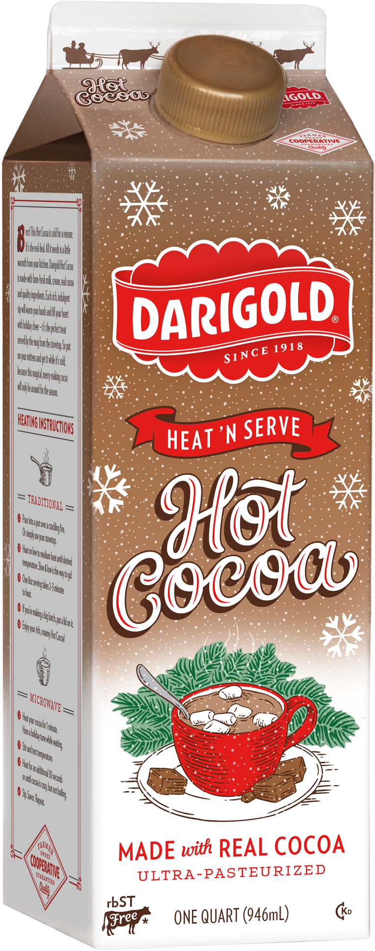 Darigold Hot Cocoa Nutrition (845x2000), Png Download
