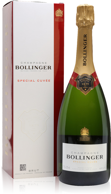 Bollinger Special Cuvee Nv Champagne Bottle With Gift - Bollinger Special Cuvee Champagne (378x663), Png Download