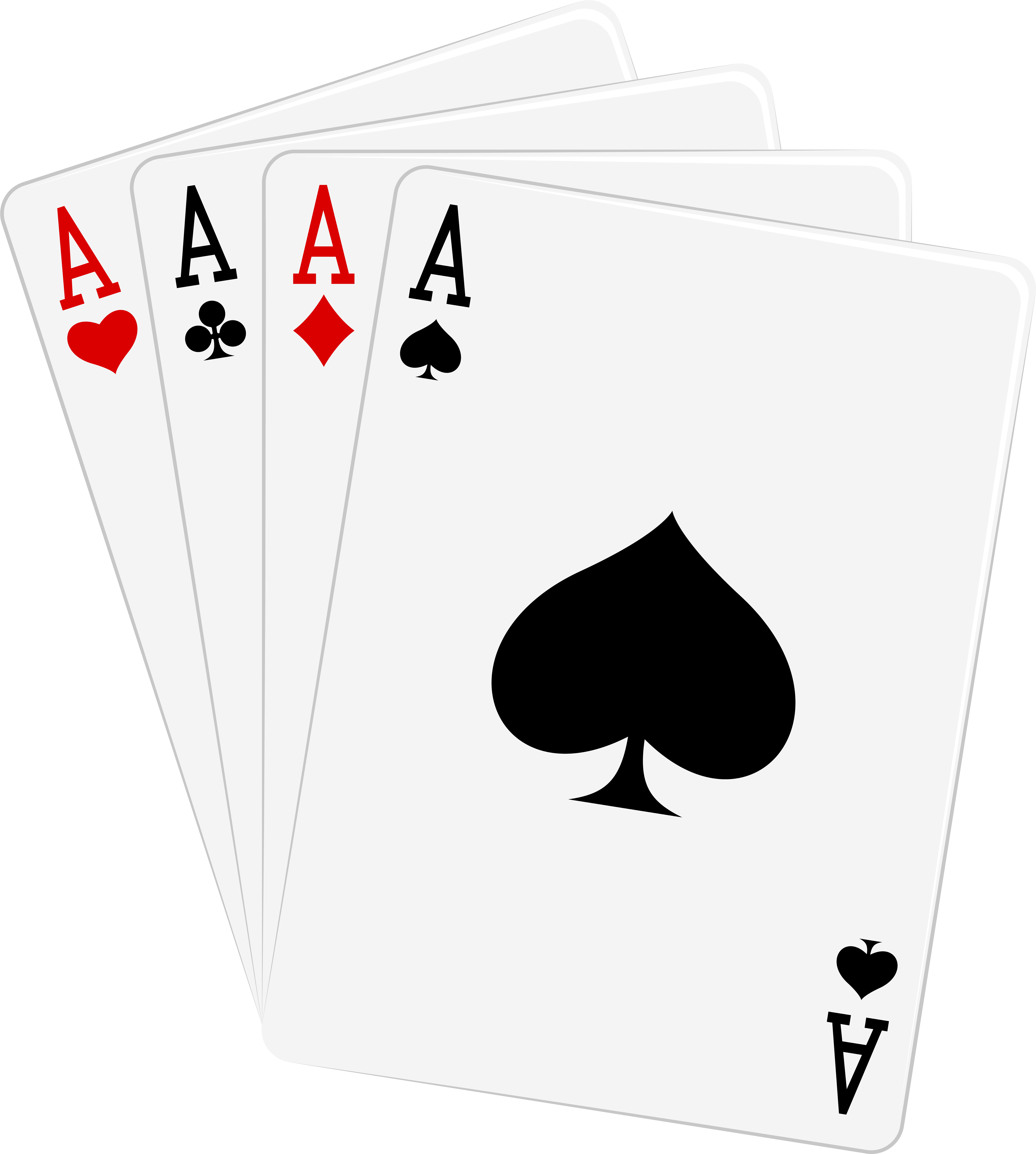 Four Aces Cards Png Clipart - 4 Aces Cards (5677x6234), Png Download