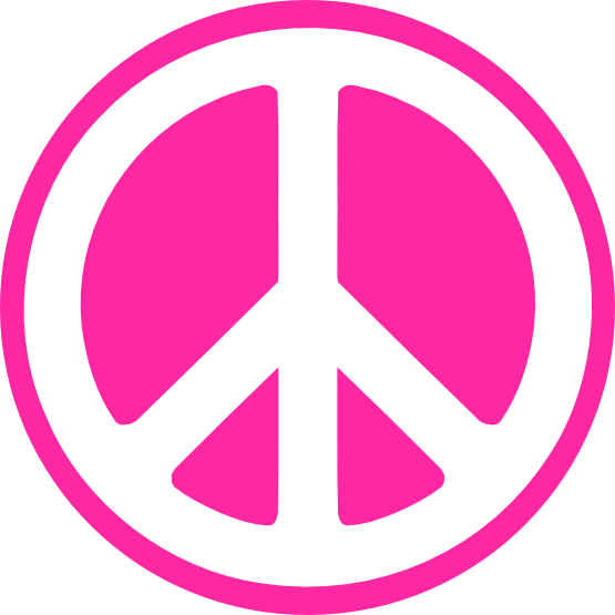 Peace And Love White (555x555), Png Download