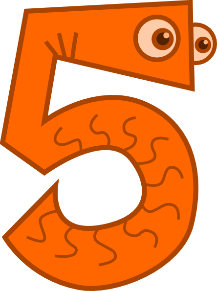Mathematics Clipart Png Download - Five Clipart (444x595), Png Download
