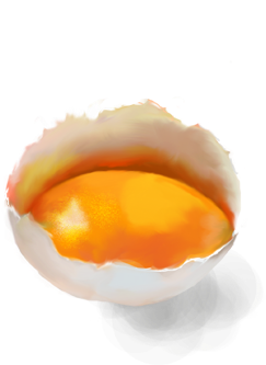 Egg Yolk In Half Shell - Yolks Png (500x500), Png Download