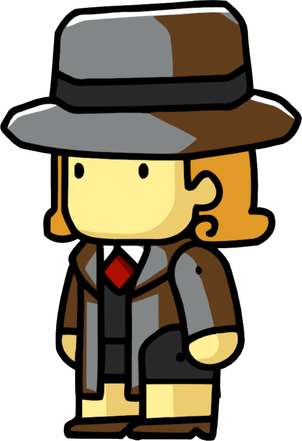 Detective - Scribblenauts Wiki - Scribblenauts Blonde Girl (588x858), Png Download