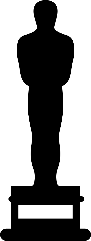 660 Oscar Award Stock Vector Illustration And Royalty - Oscar Icon Png (372x981), Png Download