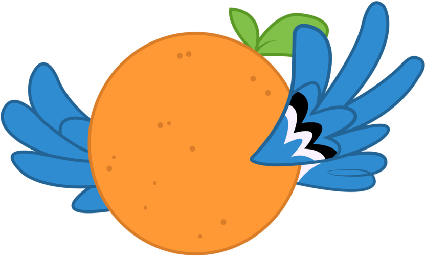 Orange Fruit Bird By Joemasterpencil On Deviantart - Orange Mlp (900x800), Png Download
