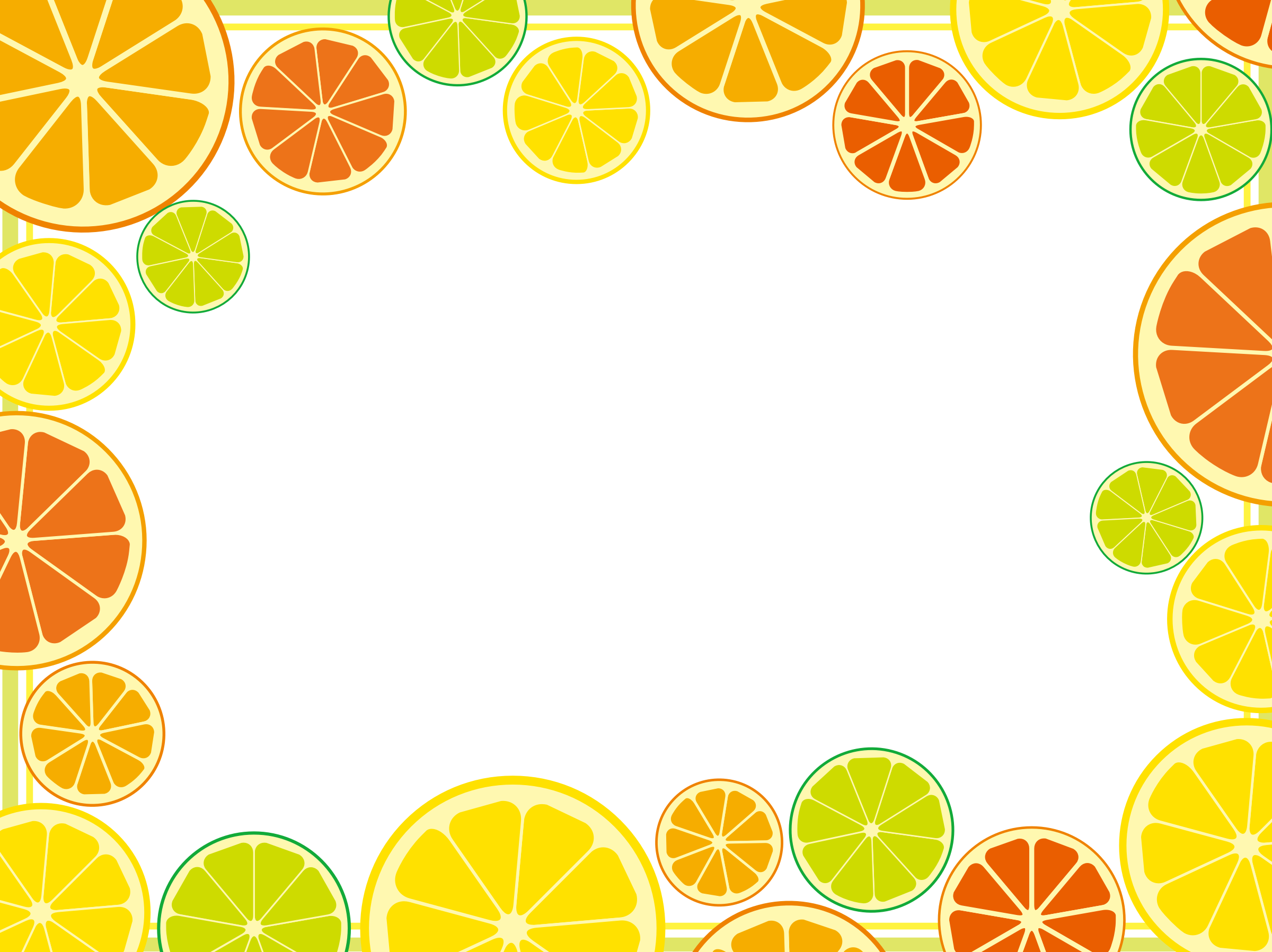 Big Image - Citrus Fruits Clip Art (2400x1797), Png Download