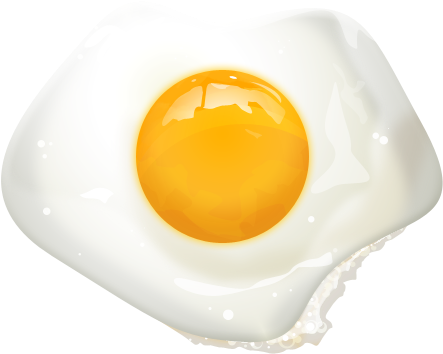 Food Clips, Cartoon Stickers, Food Menu, Food Items, - Transparent Background Cooked Eggs Png (500x500), Png Download