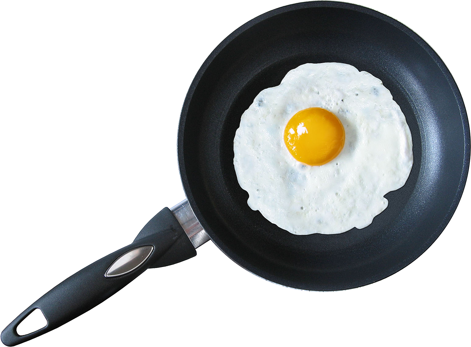 Frying Fried Egg Png Free Images Toppng - Fried Egg In Pan (850x629), Png Download
