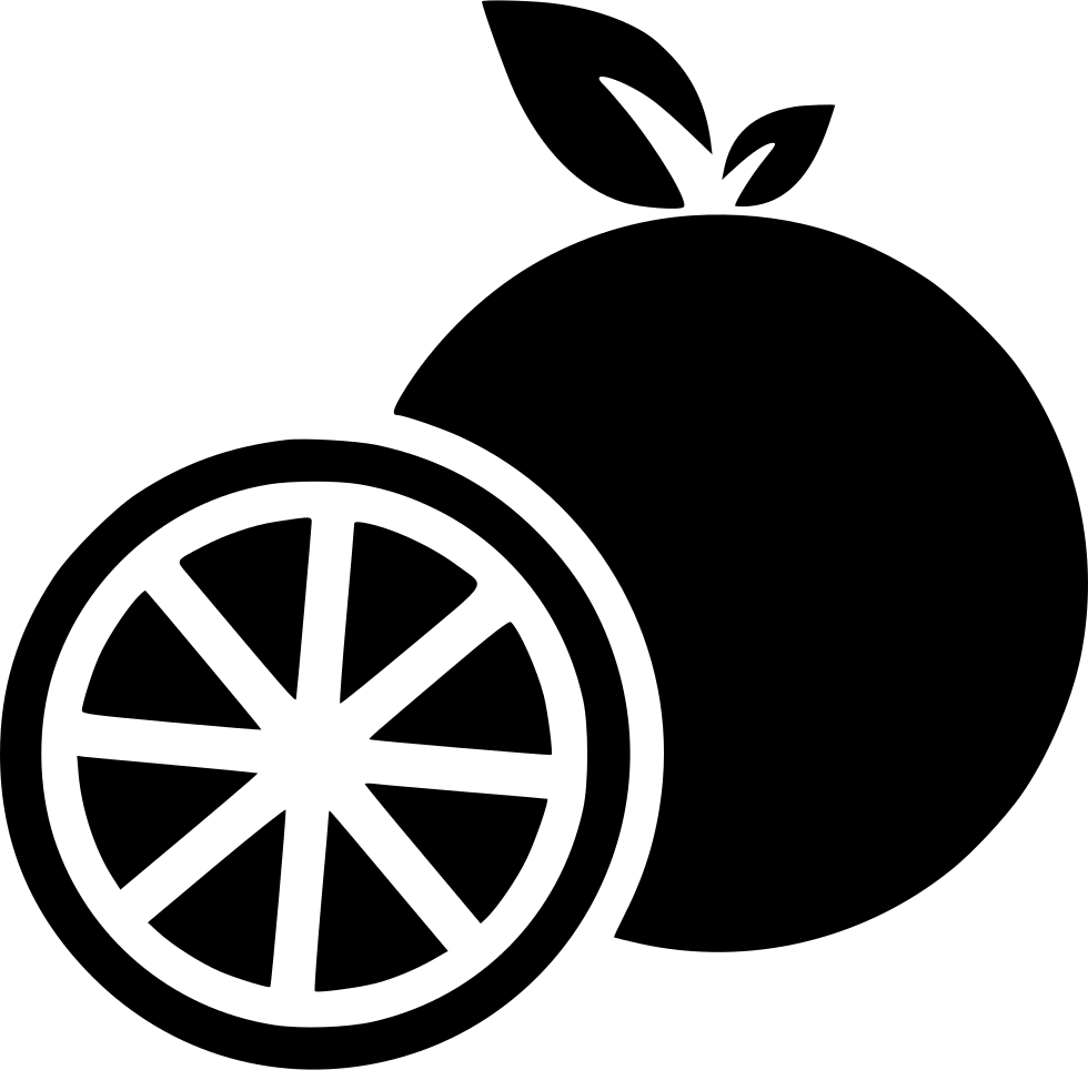 Fruit Healthy Orange Fruits Fresh Slice Diet Comments - Orange Fruit Icon Png (980x964), Png Download