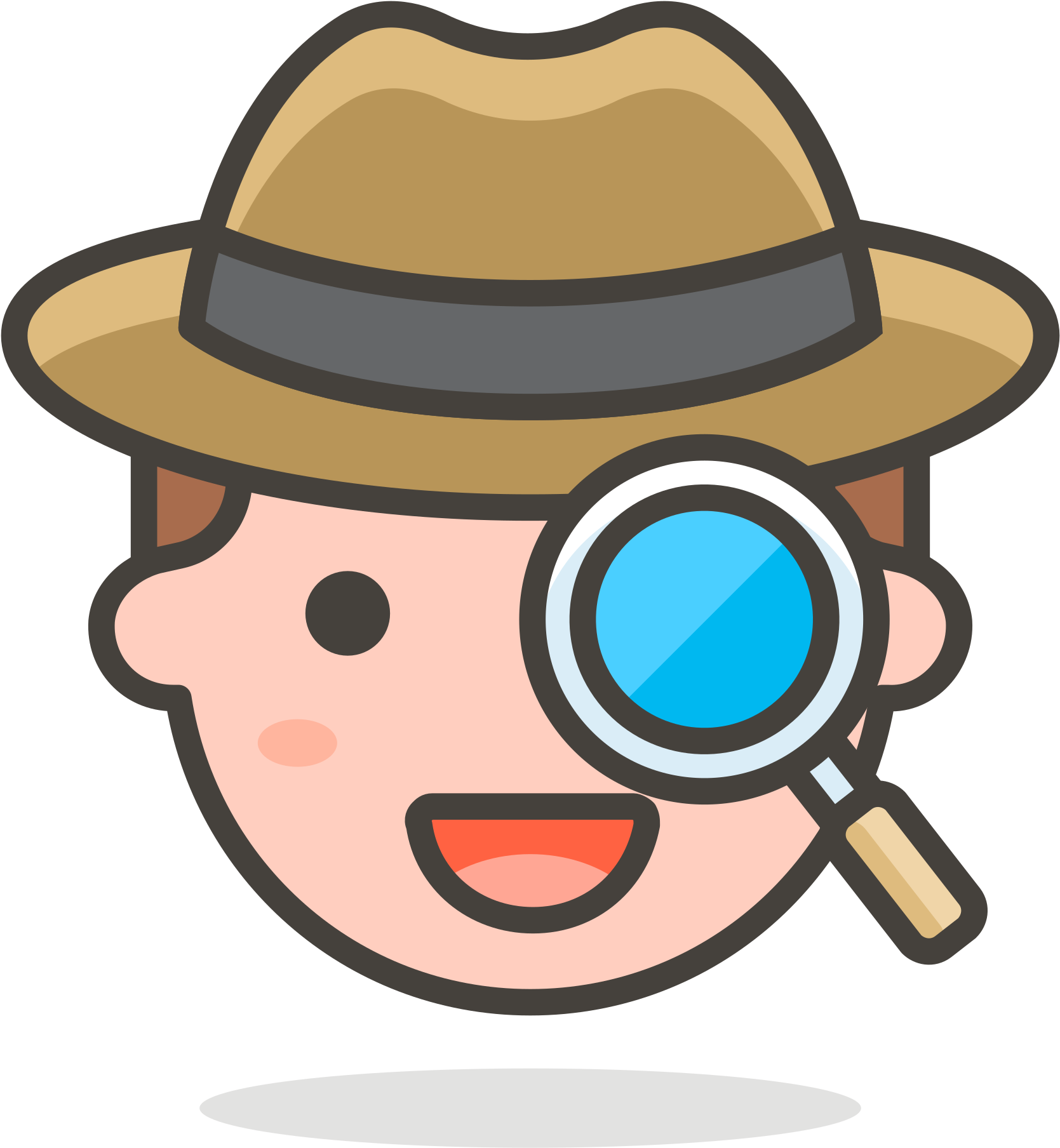 Open - Emoji Policia Png (2000x2000), Png Download