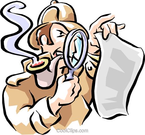 Detective Royalty Free Vector Clip Art Illustration - Secret Code Clip Art (480x445), Png Download