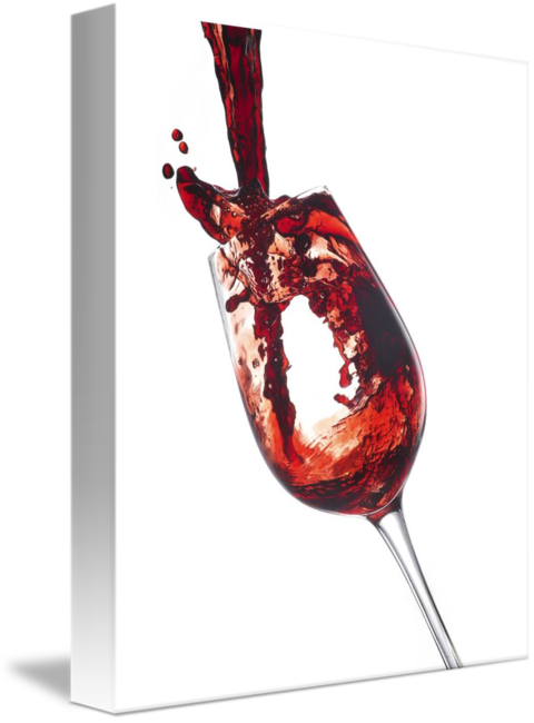 Wine Vector Splash - Gallery-wrapped Canvas Art Print 11 X 14 Entitled Wine (480x650), Png Download