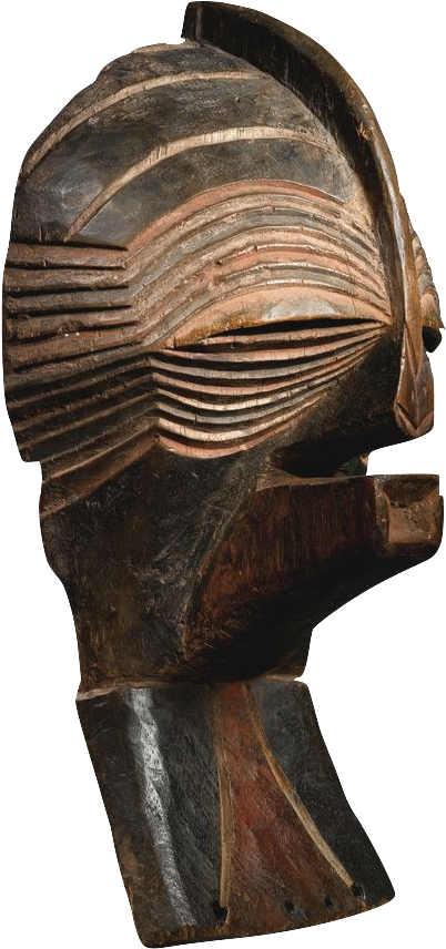 Mask Male - Bronze Sculpture (564x1023), Png Download