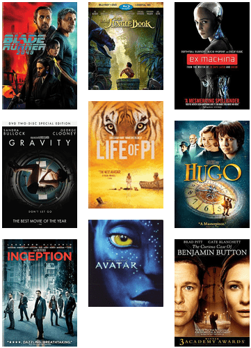 Academy Award Winners For Best Visual Effects - Inception Dvd Cover (436x544), Png Download