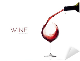Red Wine Splash Sticker • Pixers® • We Live To Change - Wine Glass (400x400), Png Download