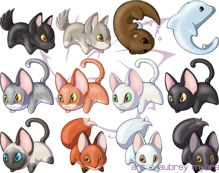 Manga Animals Drawing At Getdrawings - Cute Anime Animal Drawings (700x553), Png Download