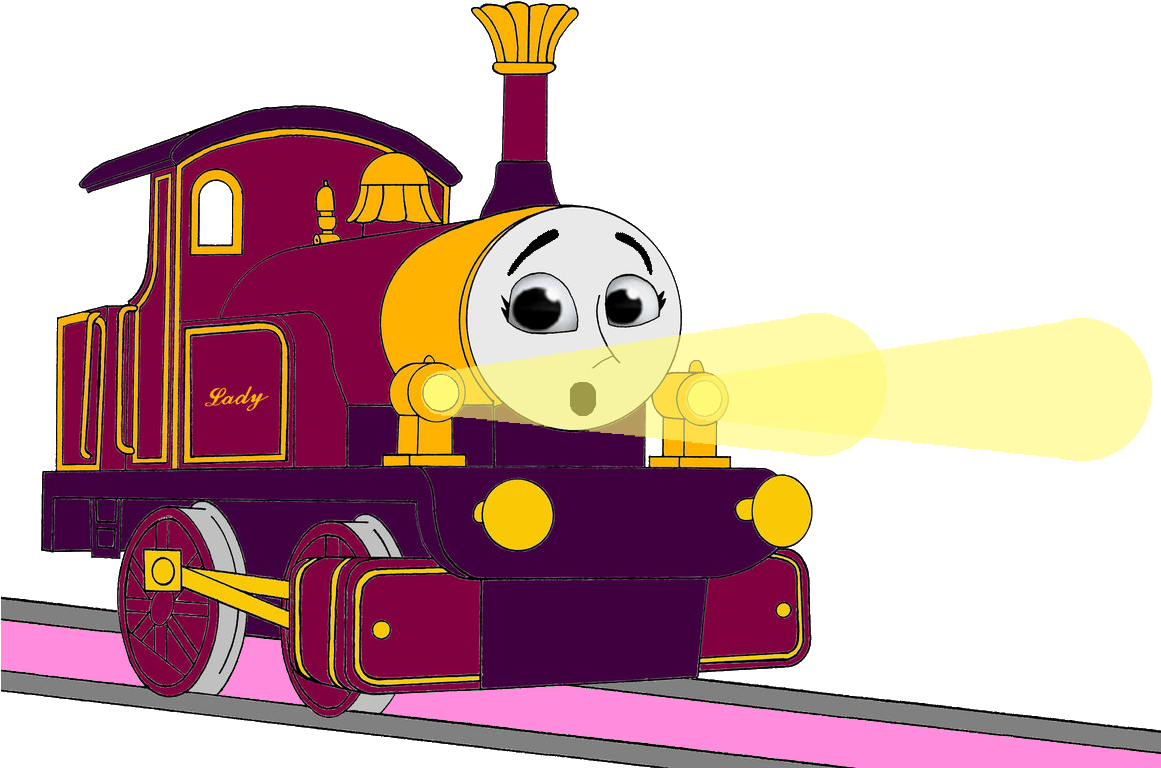Lady With Her Surprised & Frightend Face & Shining - Thomas And Friends Lamps (1160x783), Png Download
