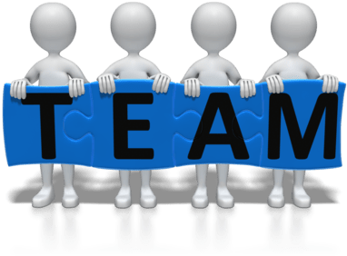 Stick Figures Team Puzzle 400 Clr - Team Building Image Png (400x305), Png Download