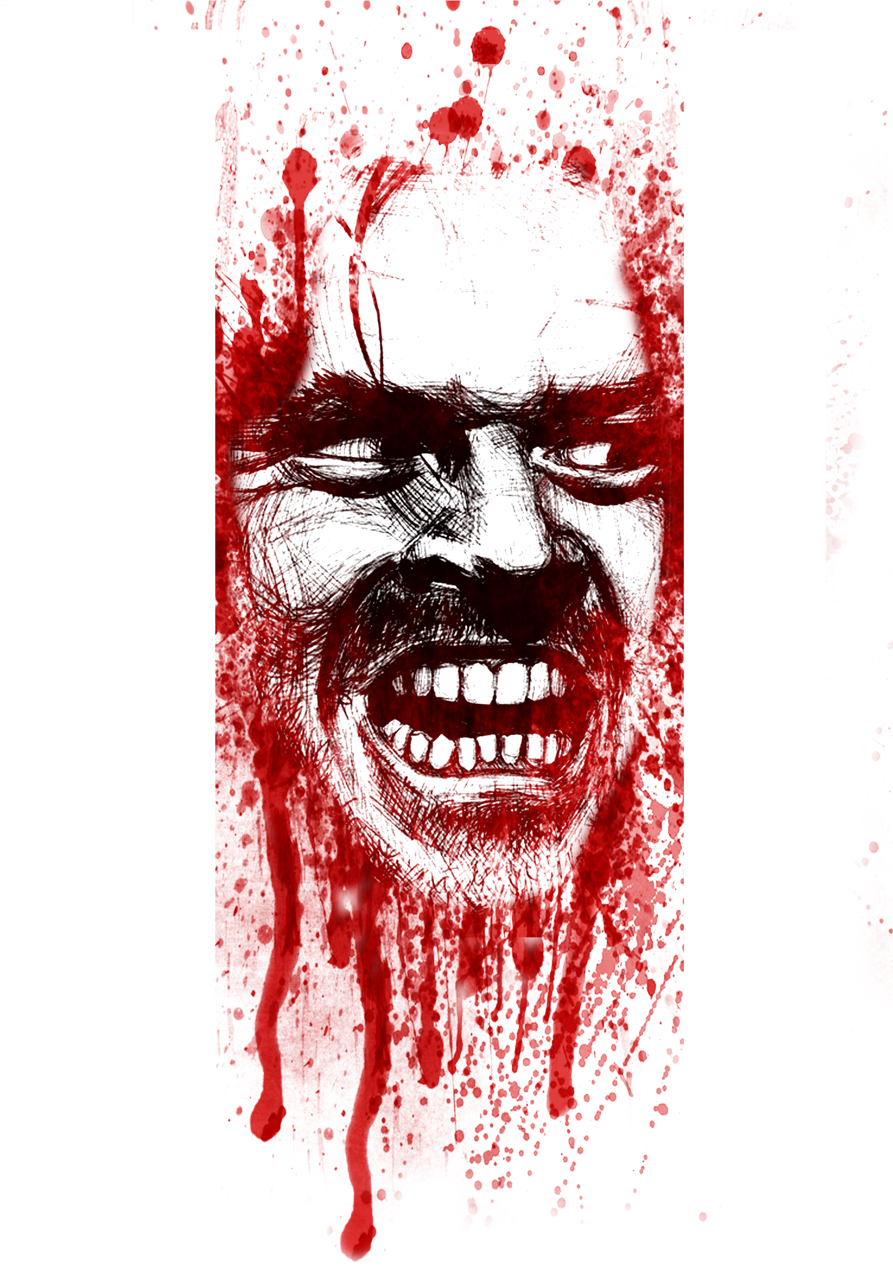 Bloody Icons Of Horror By Adriano Ott, Via Behance - Jigsaw Movie Pic Transparent (1754x2480), Png Download